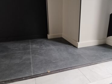 Kafel və metlax: Qranit effektli böyük format döşəmə plitələri – tünd boz - Material — 3