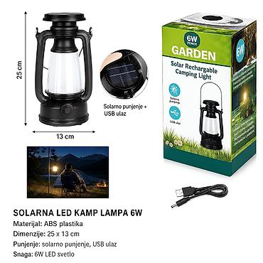 KMT Gradijentna retro lampa (velike veličine) – solarni + punjivi
