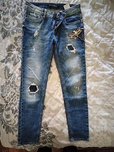 koton bih: Ženske farmerke Euro Fashion – skinny kroj sa detaljima - Boja — 1