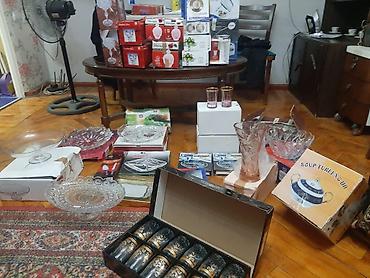 Süfrə ləvazimat dəstləri: Metbex ucun teze hamsii - Şüşə dekorativ qab: Qapaqlı, naxışlı — 15