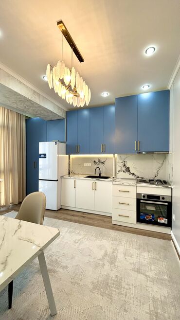 жк малина бишкек: 1 комната, 52 м², Элитка, 6 этаж, Дизайнерский ремонт