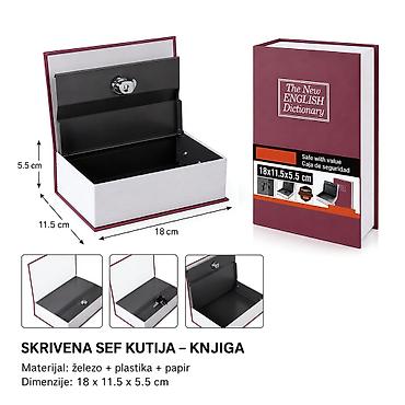 KMT Knjižna kasica crvena 2385760 - Diskretna kasica/sef u obliku