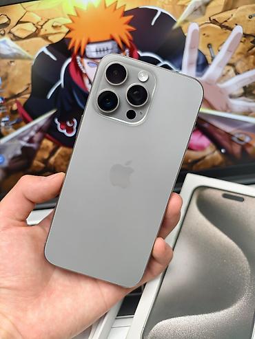 IPhone 15 Pro Max, Б/у, 256 ГБ, Natural Titanium, Коробка, 78 % at lalafo.kg IPhone 15 Pro Max, Б/у, 256 ГБ, Natural Titanium, Коробка, 78 %