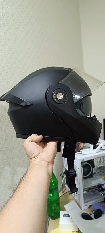 matasklet matoru: Andes Helmet tam üzlü motosiklet dəbilqəsi - Rəng: mat qara - Korpus