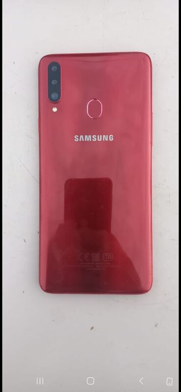 Mobil telefon və aksesuarlar: Samsung Galaxy A20e, 32 GB, rəng - Qırmızı, Barmaq izi
