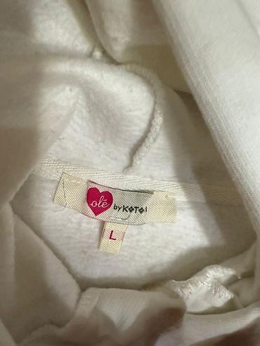 crop geyim: Svitşot, L, rəng - Ağ — 4