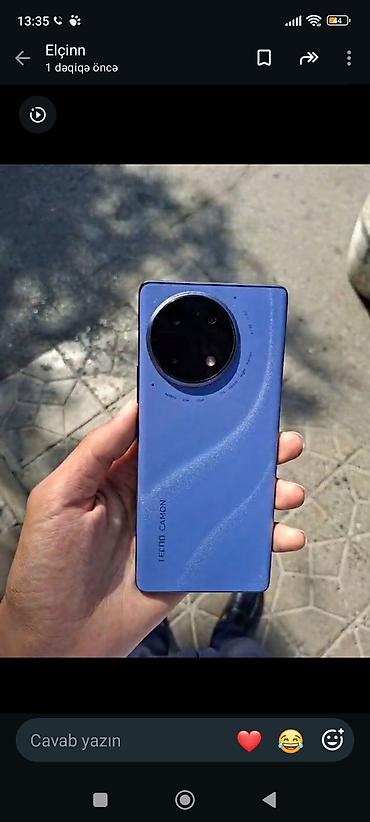 tecno pova 2: Tecno Camon 30S, 256 GB, rəng - Mavi, Sensor — 1