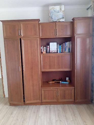 Мебель: Секция корпусной мебели из массива/ЛДСП под дерево (цвет тёплый орех) — 2
