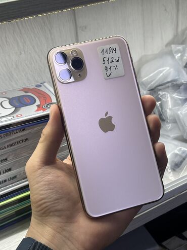 red magic 6 бишкек: IPhone 11 Pro Max, Колдонулган, 512 ГБ, Алтын, Коргоочу айнек, Каптама, 91 %