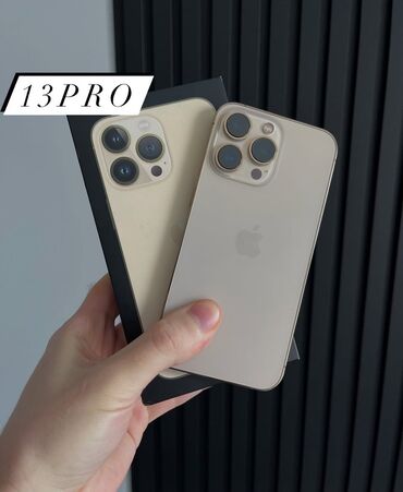 ikinci el telfon: IPhone 13 Pro, 128 ГБ, Matte Gold, Гарантия, Кредит, Отпечаток пальца