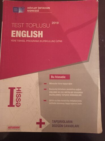 english test toplusu 2019 pdf: Test Toplusu English dili 2019 1-ci hisse 2-ci əl QİYMƏT: 2AZN