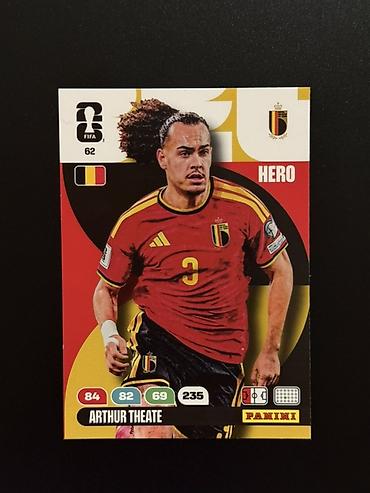 İncəsənət və kolleksiyalar: Arthur Theate🇧🇪 Panini Adrenalyn XL FIFA World Cup 2026 kolleksiya — 1