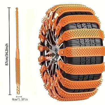 qar zenciri: Universal təkər üçün sürüşməyə qarşı kəmər seti 10 ədəd 35₼ - Qar, buz — 3