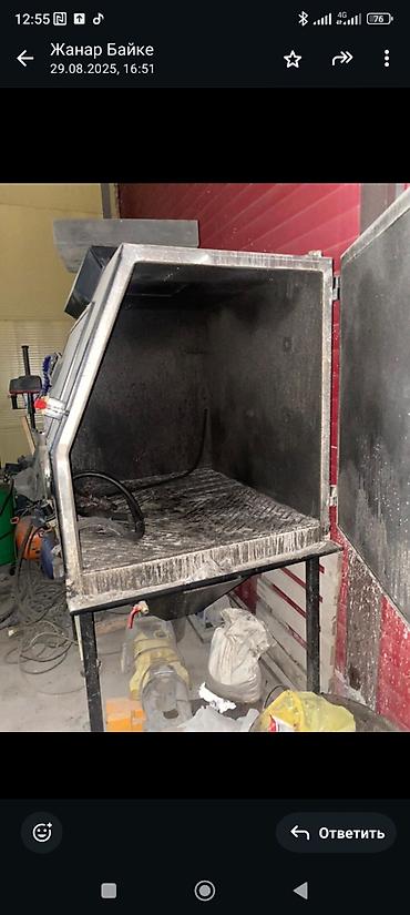 Другое автосервисное оборудование: Пескоструйная камера AK 1200 - Закрытая рабочая камера с большим — 3