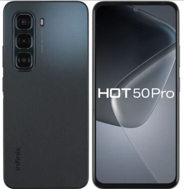 Infinix: Infinix HOT 50, 256 GB, rəng - Yaşıl, Zəmanət, Simsiz şarj, Face ID