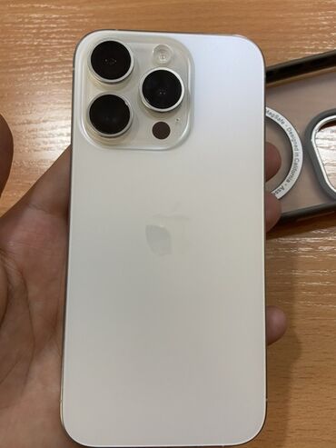 электрокамин бишкек: IPhone 15 Pro, 128 ГБ, White Titanium, Каптама, 86 %