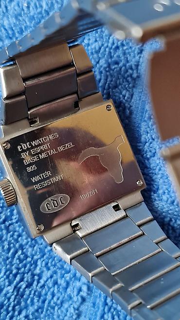 Ručni satovi: EDC by Esprit muški ručni sat – pravougaono kućište i čelična — 6