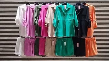 Kompleti: Komplet košulja i šorc - Dvodijelni set: široka košulja na dugmad i — 8