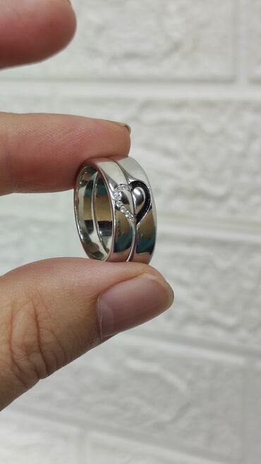 Серебряные кольца: Кольцо, Обручальное, Проба 925, Унисекс, Новый — 2