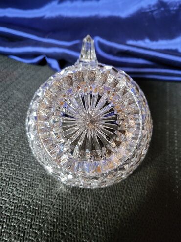 Ostalo posuđe: Kristalna nova posuda za secer iz 70,80ih. Kristalna posuda,pun — 10