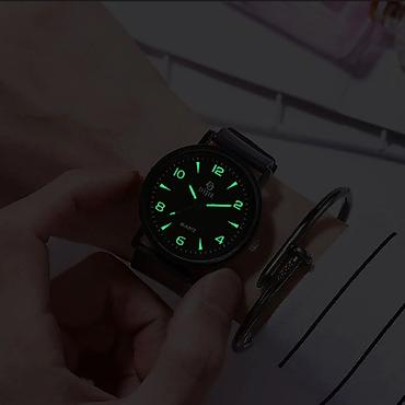 Xanımlar və bəylər üçün Fosfor İşıqlı Minimalist Moda Kvars Saatı lalafo.az -da Xanımlar və bəylər üçün Fosfor İşıqlı Minimalist Moda Kvars Saatı
