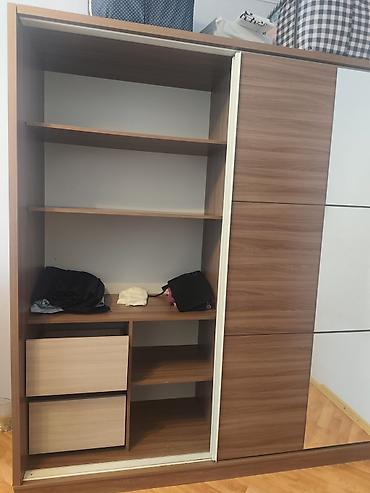 lepe: Geniş sürgülü qapılı garderob şkaf - Material: laminat/LDSP ağac — 1