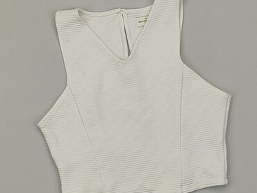 białe t shirty damskie w serek: Top Abercrombie Fitch, XS, stan - Dobry