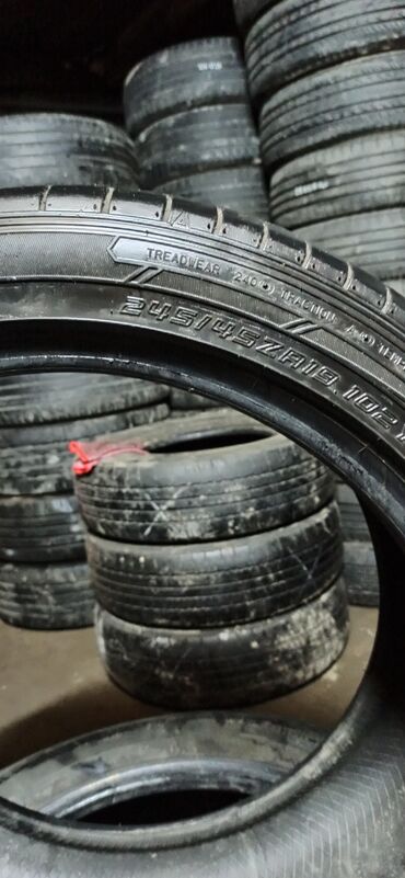 цапфа гольф 4: Шины 245 / 45 / R 19, Лето, Б/у, Пара, Япония, Dunlop