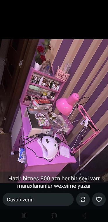 Hazır biznes: Hazır dırnaq/studiya dəsti – tam komplekt - Manikür-masası və — 2