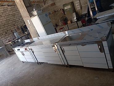 kafe stolları: Peşəkar mətbəx avadanlıqları – qaz və tok (elektrik) peçi, iş səthi və — 1