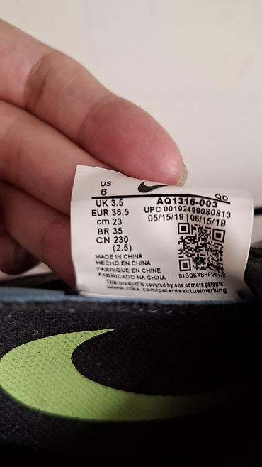 Кроссовки и спортивная обувь: Кроссовки, 36.5, Nike, Б/у, цвет - Черный, Самовывоз — 3