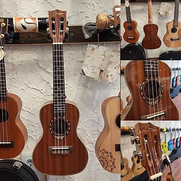 Укулеле: Ukulele Smiger SKC-01 Simlərin sayı: 4 Üst:Sapele Qol: Mahogany Çanta — 1