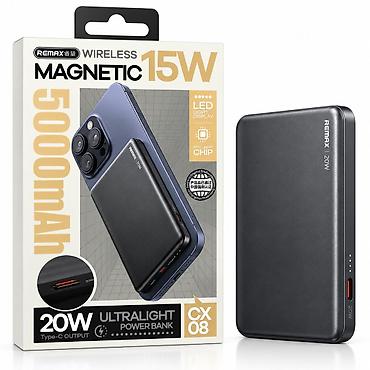 🔋 Портативный внешний аккумулятор Remax CX-08 Wireless Magnetic 15W
