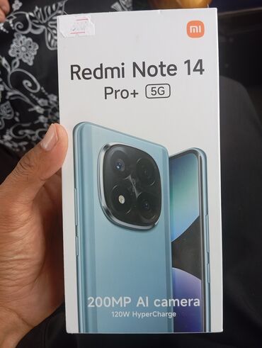 компьютеры прадаю: Redmi, Redmi Note 14 Pro Plus, Жаңы, 256 ГБ, түсү - Кара, 2 SIM