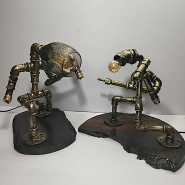 Декоративные настольные светильники: Лампы-скульптуры в стиле стимпанк/индастриал - Настольные светильники — 2