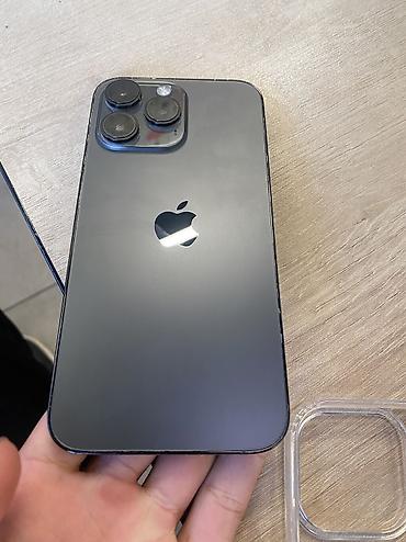 iphone iphone: IPhone 14 Pro Max, Б/у, 256 ГБ, Серебристый, Защитное стекло, Чехол, 88 % — 4