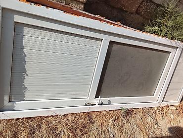 qapı paneli: PVC sürgülü balkon/qapı sistemi - Material: ağ rəngli PVC profil - — 1