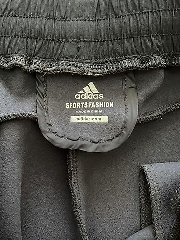 Kişi geyimləri: Adidas kişi idman şalvarı - Rəng: tünd boz (yanlarda qara panellər) — 4
