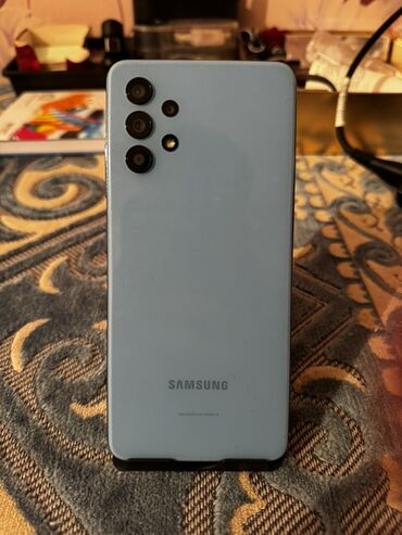 ноутбук не дорого: Samsung Galaxy A32, 128 ГБ, цвет - Голубой, 2 SIM