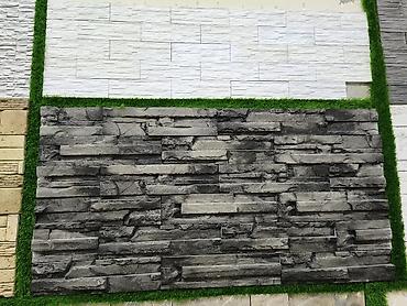 divar desen: Dekorativ divar üzlüyü – daş fakturalı panellər - Material: dekorativ — 1