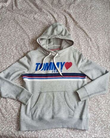 худи: Tommy Hilfiger, M (EU 38), rəng - Boz