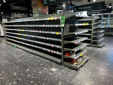 Витрины: Витрины, стеллажи, полки торговые металлические б/у, полка магазинная — 17