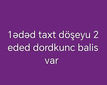 Матрасы: Taxt döşəyi və yastıq dəsti - 1 ədəd taxt döşəyi - 2 ədəd dördkünc — 1
