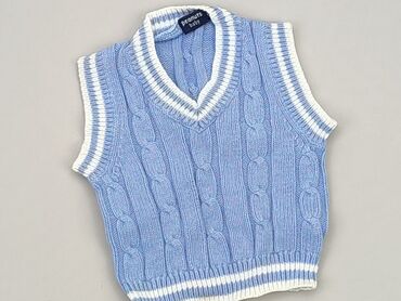 sweterek w truskawki: Sweter, 0-3 m, stan - Bardzo dobry