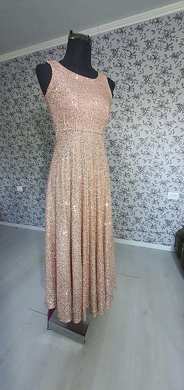 Вечерние платья: Вечернее платье, А-силуэт, Длинная модель, С пайетками, XS — 5