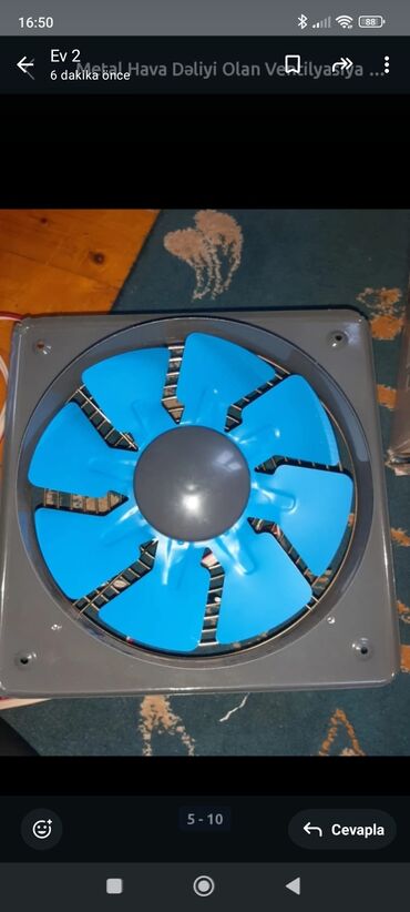 Ventilyatorlar: Məhsul: Ventilyatorlar dəsti - Kvadrat metal korpuslu mətbəx/hamam — 2