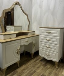 Туалетные столики: Туалетный столик, Новый, С зеркалом, цвет - Бежевый — 4