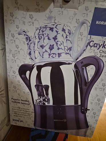 korkmaz samovar: Korkmaz Çaykolik – Porselen dəmlikli elektrikli samovar - 3 litr isti — 2