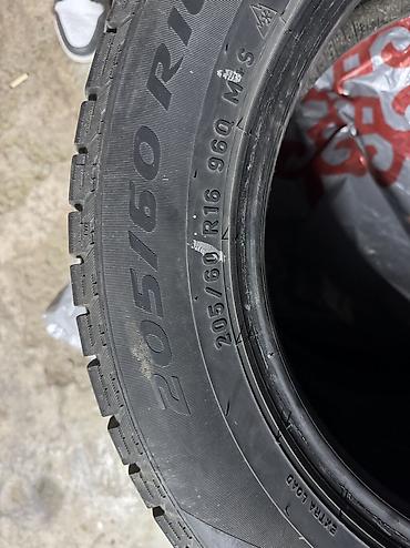 sliv mereke: Шины 205 / 60 / R 16, Зима, Б/у, Комплект, Pirelli — 3