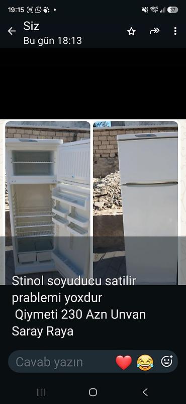 Stinol iki qapılı soyuducu - Rəng: ağ - Yuxarıda dondurucu bölmə
